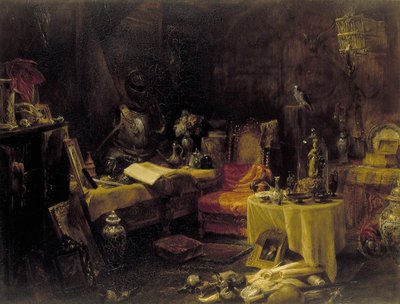 Die Zelle des Antiquars von Edward William Cooke