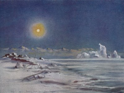 Blick nach Westen vom Kap Evans, 1911, 1913 von Charles Edward Wilson