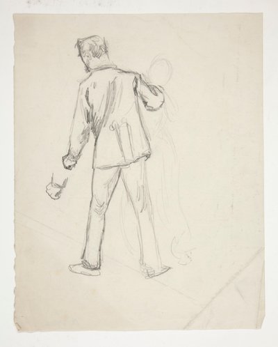 Eine männliche und eine weibliche Figur von Edwin Austin Abbey