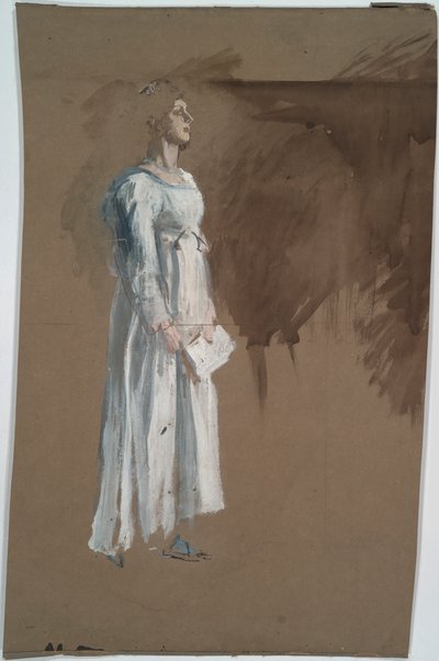 Eine Figur in klassischer Kleidung von Edwin Austin Abbey