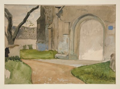 Architekturstudie von Edwin Austin Abbey