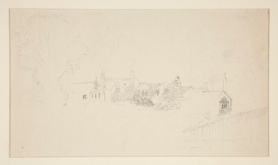 Architekturstudie (recto); Ornamentale Skizzen (verso) von Edwin Austin Abbey