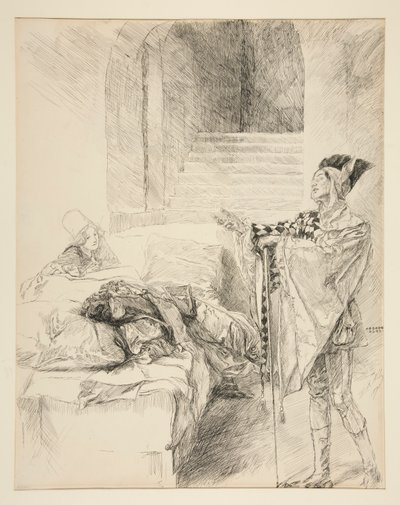 Clown von Edwin Austin Abbey