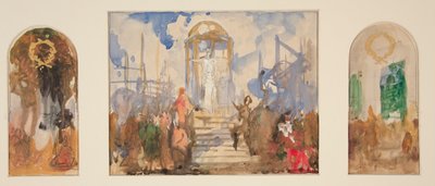 Kompositionsstudien für von Edwin Austin Abbey