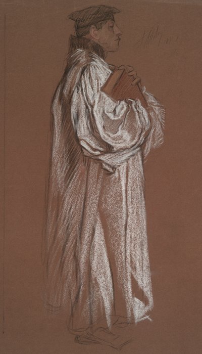 Figur für den Prozess von Catherine von Edwin Austin Abbey