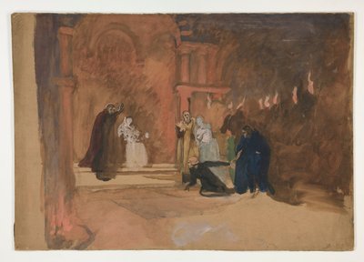 Figurenszene. Hamlet? von Edwin Austin Abbey