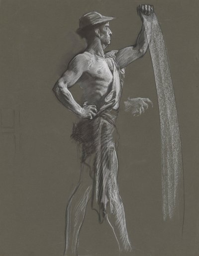 Figurenstudie von Edwin Austin Abbey