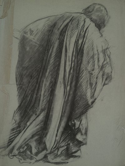 Figurenstudie für Galahad von Edwin Austin Abbey