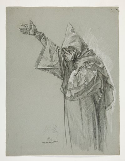 Figurenstudie für König Artus von Edwin Austin Abbey