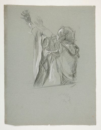 Figurenstudie für König Artus von Edwin Austin Abbey