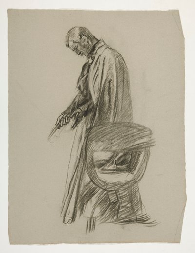 Figurenstudie für König Artus von Edwin Austin Abbey