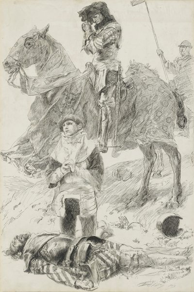 Lancastrianischer Soldat von Edwin Austin Abbey