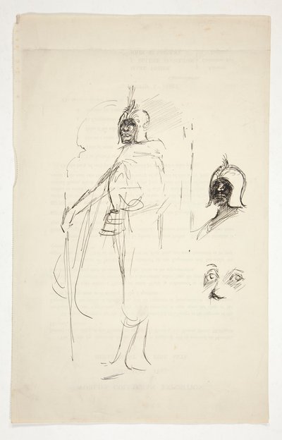 Vorstudie für Othello (?) von Edwin Austin Abbey
