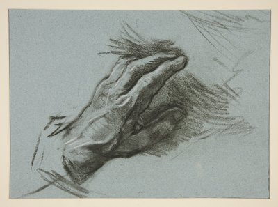Skizze einer Hand von Edwin Austin Abbey