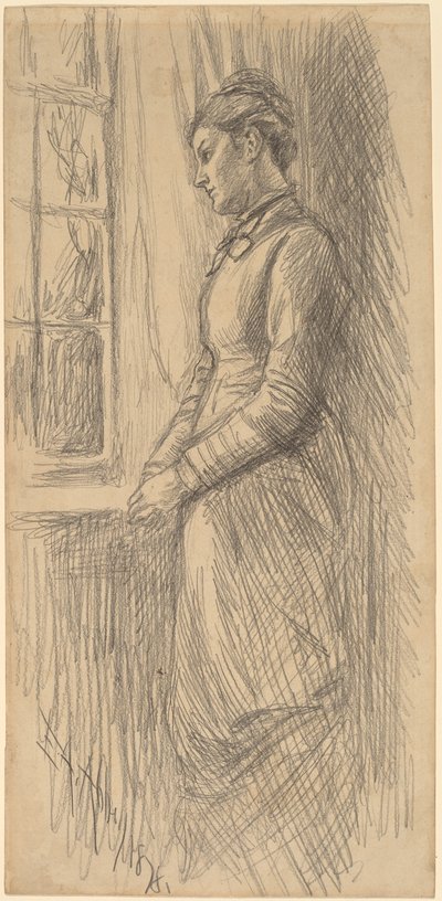 Einsamkeit: Miss Vesta Rollinstall von Edwin Austin Abbey