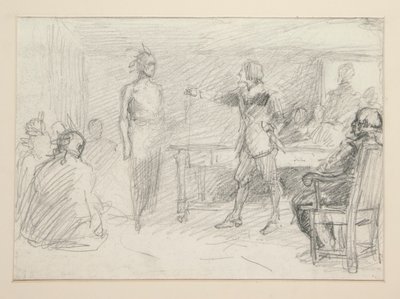 Studie für von Edwin Austin Abbey