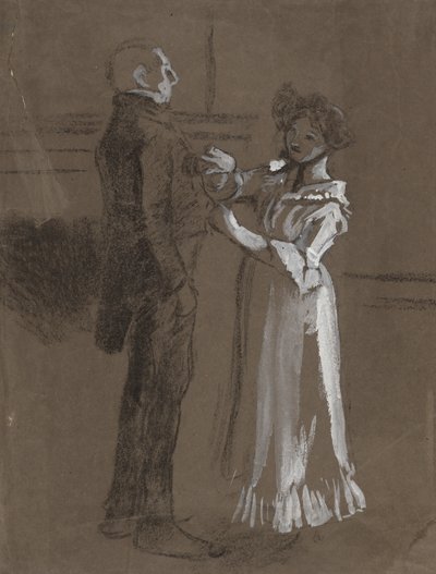 Studie für von Edwin Austin Abbey