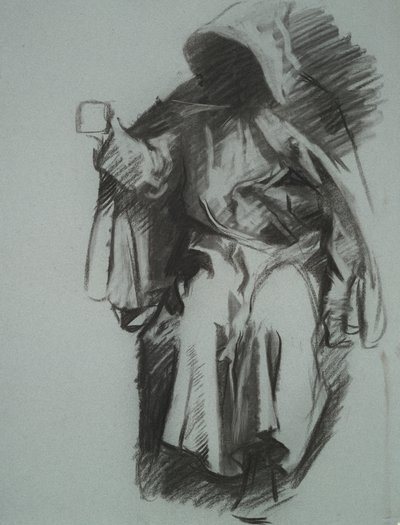 Studie für von Edwin Austin Abbey
