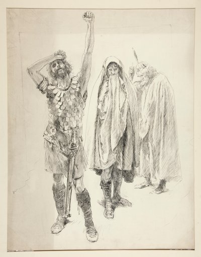 Studie für ein unbekanntes Shakespeare-Stück von Edwin Austin Abbey
