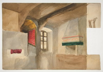 Studie eines Innenraums von Edwin Austin Abbey