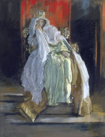 Die Königin in "Hamlet" von Edwin Austin Abbey