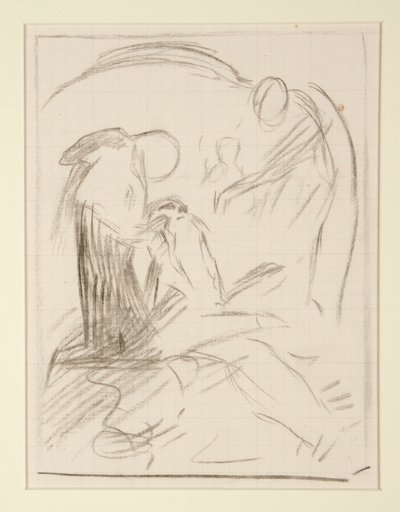 Zwei Kompositionsstudien für von Edwin Austin Abbey
