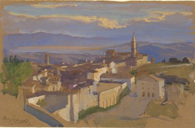 Ansicht von Perugia von Edwin Austin Abbey