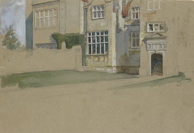 Ansicht eines englischen Hauses von Edwin Austin Abbey