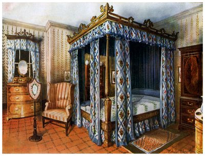 Ein Hepplewhite-Schlafzimmer, 1911-1912 von Edwin Foley