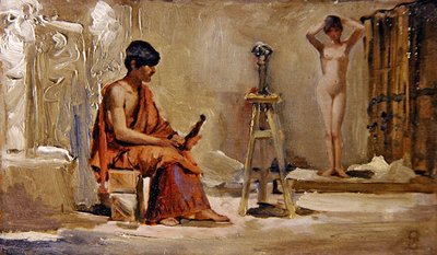 Das Modell des Künstlers von Edwin Longsden Long