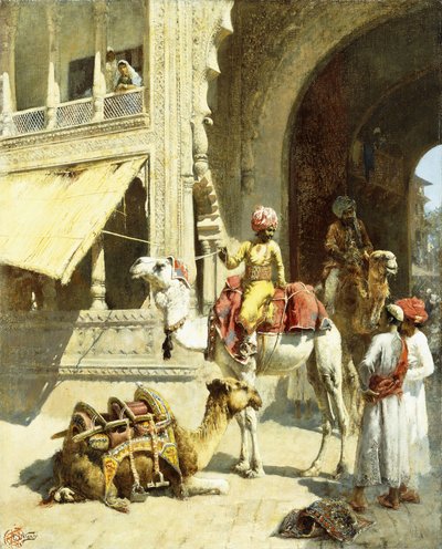 Indische Szene, 1884-89 von Edwin Lord Weeks