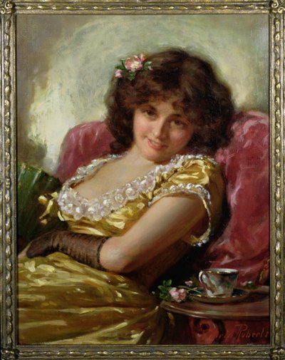 Porträt einer Frau, ca. 1890 von Edwin Thomas Roberts