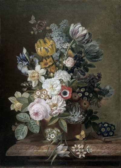 Stillleben mit Blumen von Eelke Jelles Eelkema
