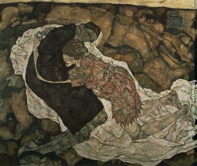 Der Tod und das Mädchen von Egon Schiele