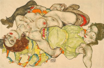 Liebende Frauen von Egon Schiele