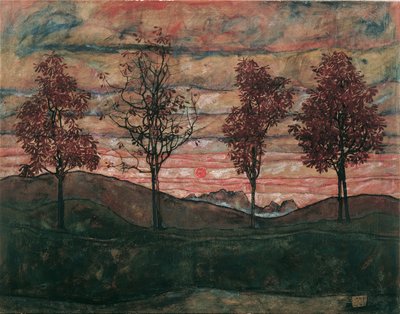 Vier Bäume von Egon Schiele