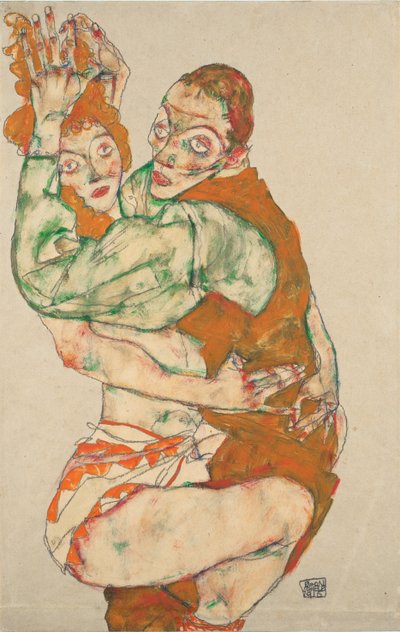 Liebesspiel, 1915 von Egon Schiele