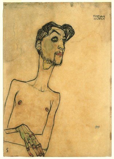 Mime van Osen von Egon Schiele