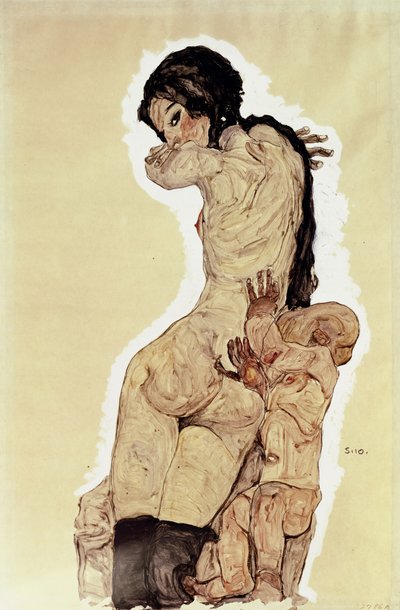 Mutter und Kind, 1910 von Egon Schiele