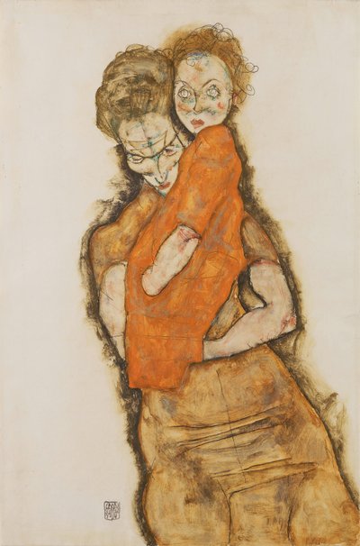 Mutter und Kind von Egon Schiele