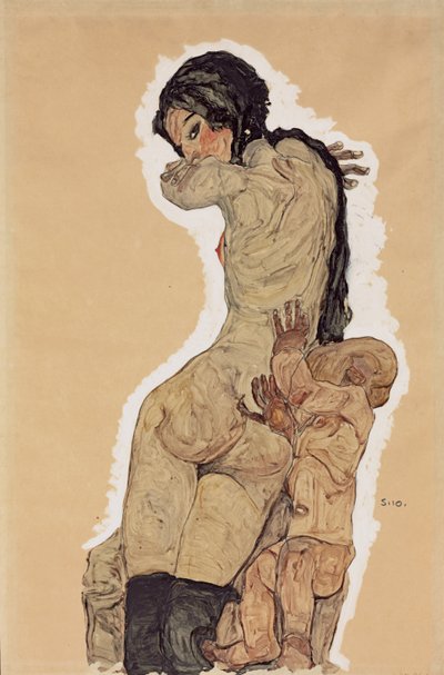 Mutter und Kind von Egon Schiele