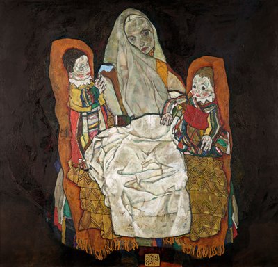 Mutter mit zwei Kindern III, 1915-1917 von Egon Schiele