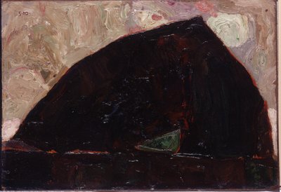 Berg am Fluss, 1910 von Egon Schiele
