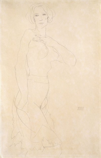 Nacktes Mädchen von Egon Schiele