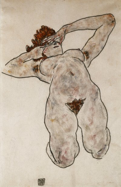 Liegender Akt, 1917 von Egon Schiele