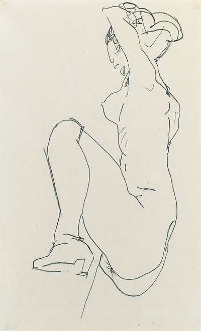 Liegender weiblicher Akt, 1913 von Egon Schiele