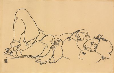 Liegende Frau von Egon Schiele