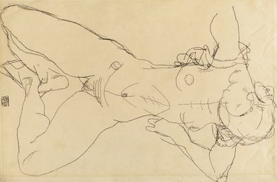 Liegender weiblicher Akt, 1914 von Egon Schiele