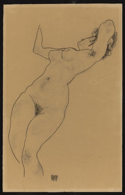 Liegender Akt, 1918 von Egon Schiele