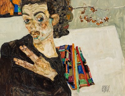 Selbstporträt, 1911 von Egon Schiele